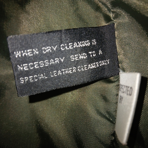 Womens Vntage Tarazzia International Green Leather /Seude Leather Jacket. SIZE M - Picture 6 of 9